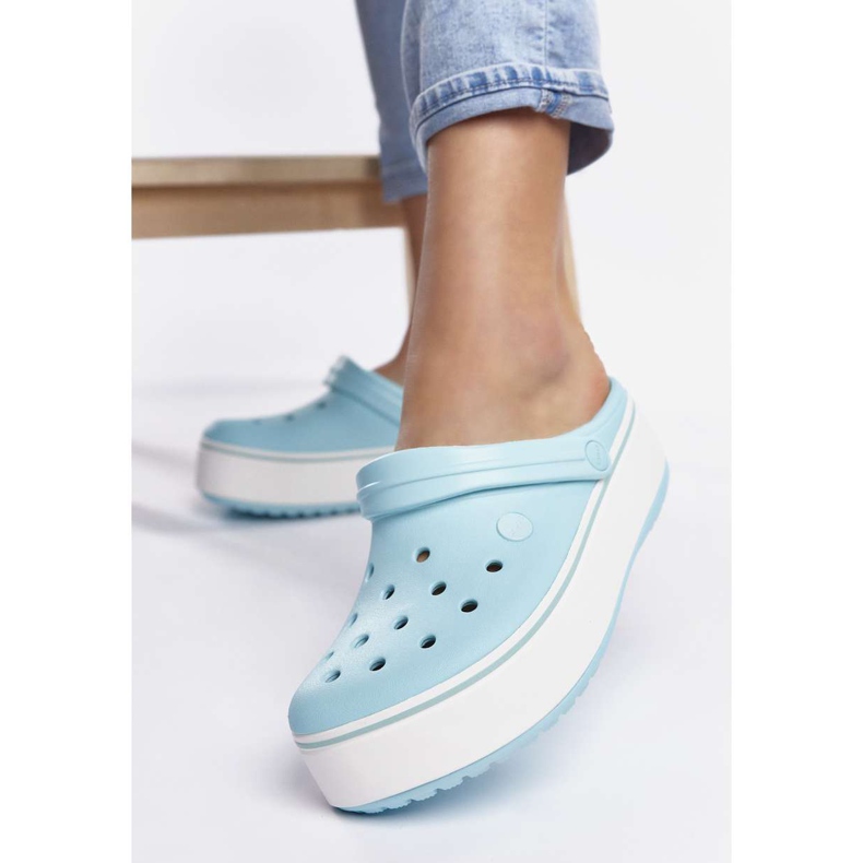 Crocs Crocband platforma začepljuje 4JE Ice Blue Ice Blue raznobojna