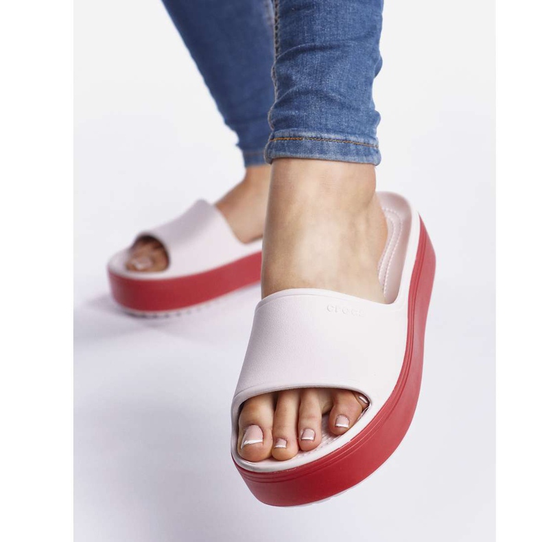 Crocs Crocband Platform Slide 6QB jedva ružičasti papar raznobojna