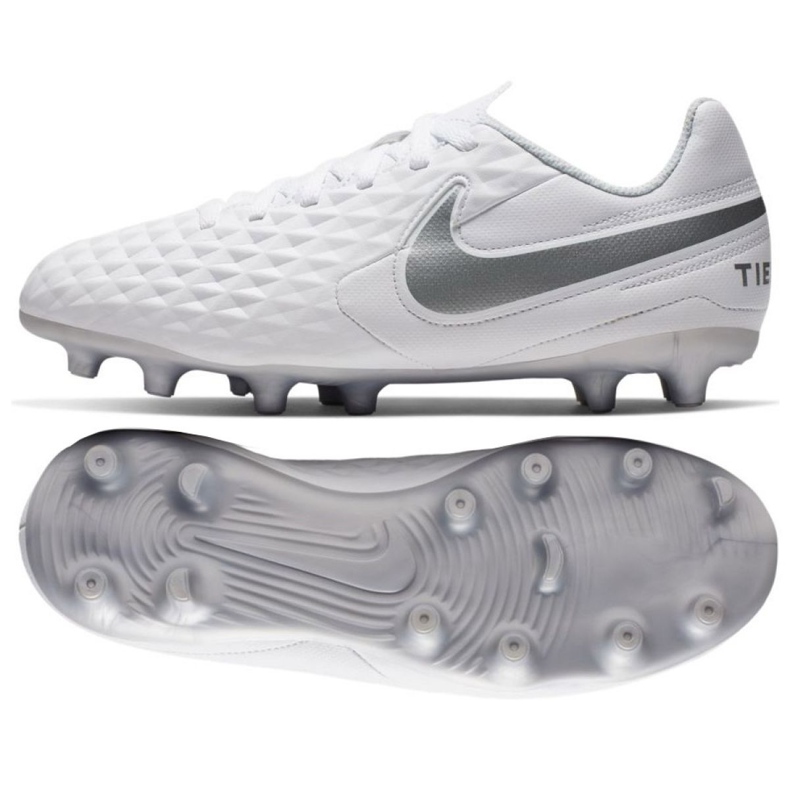 Nike Tiempo Legend 8 Club FG / MG Jr AT5881-100 nogometne cipele raznobojna bijela