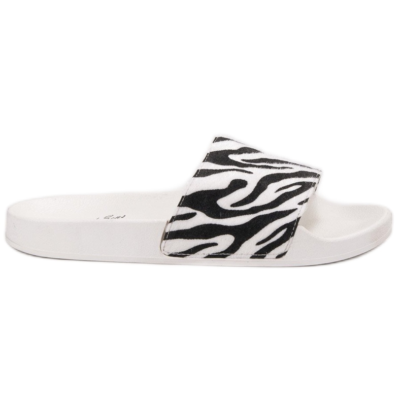 SHELOVET Sportske papuče od antilopa bijela crno