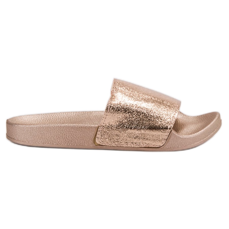 Small Swan Ležerne ženske papuče žuta boja