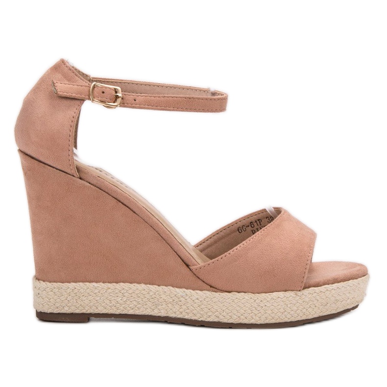 Seastar Sandale na klin ružičasta