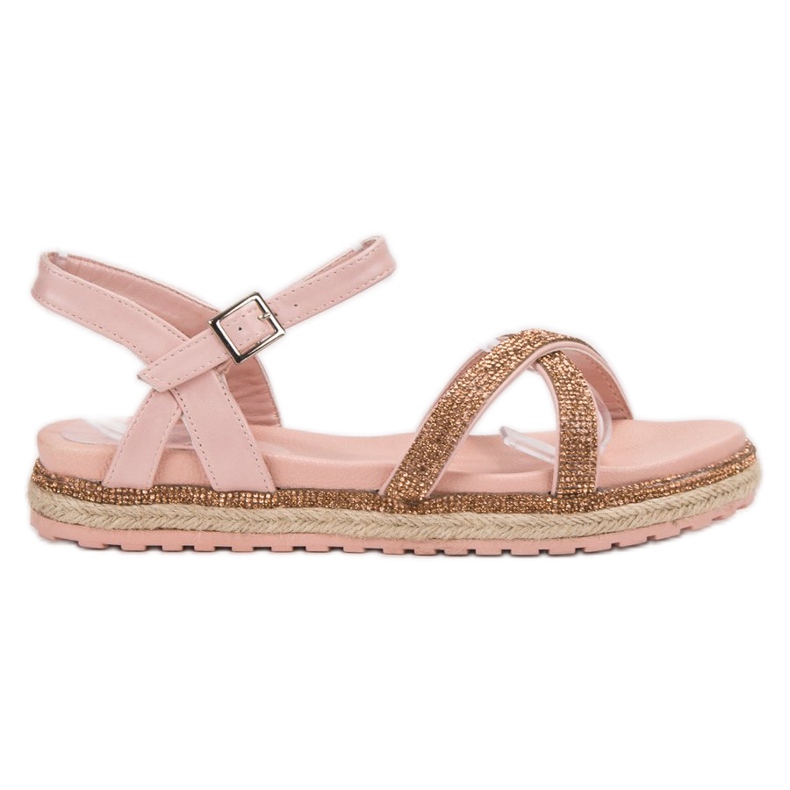 SHELOVET Ružičaste ženske sandale ružičasta