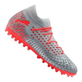 Kopačke za nogomet Puma Future 4.1 Netfit Mg M 105678-01 raznobojna siva