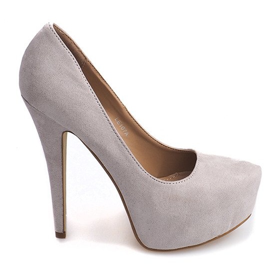 Štikle od antilopa na sivoj platformi LE107A siva