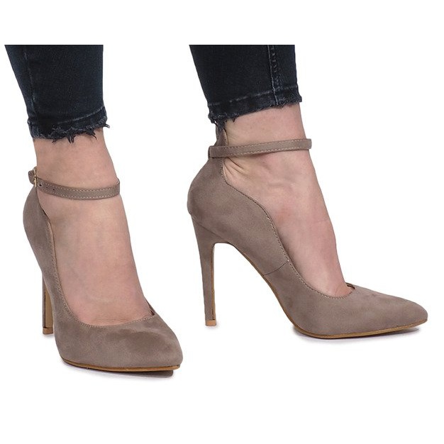 Khaki pumpe na rajskoj peti raznobojna zelena