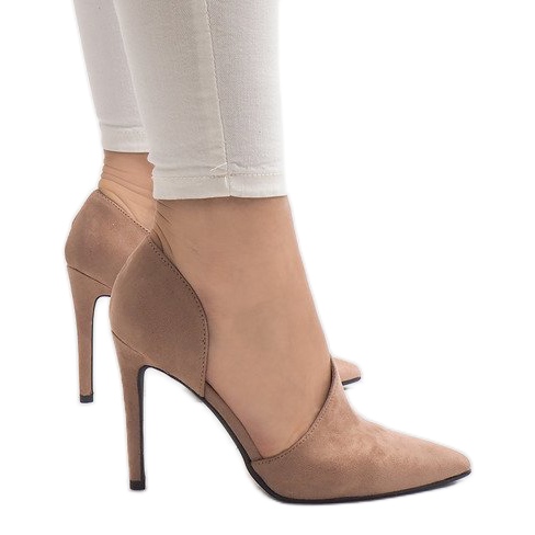 Ružičaste asimetrične štikle C82A ružičasta