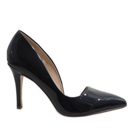 Crne asimetrične štikle C26 crna