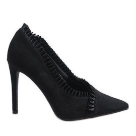 Crne klasične štikle C72P crna