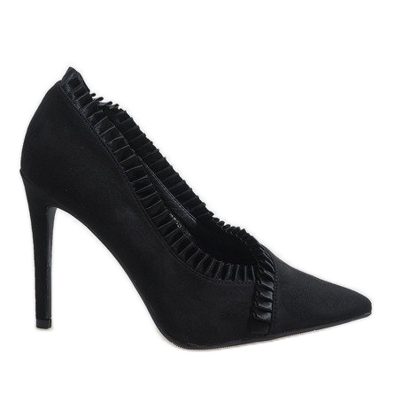 Crne klasične štikle C72P crno