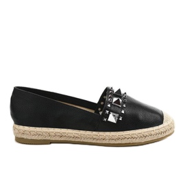 Crne espadrile sa 1706 klinova crna