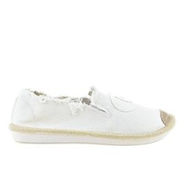 Bijele slip-on espadrile NB273P-3 bijela