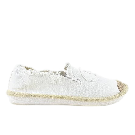 Bijele slip-on espadrile NB273P-3 bijela