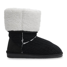 Tople eskimske čizme 7715 crne crna