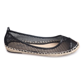 Balerine Espadrilles 9653 Crna crno