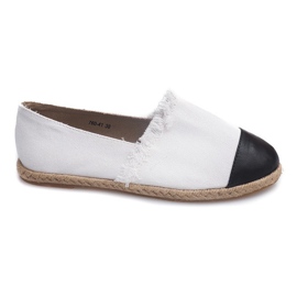 Lanene espadrile 760 bijele tenisice bijela crna