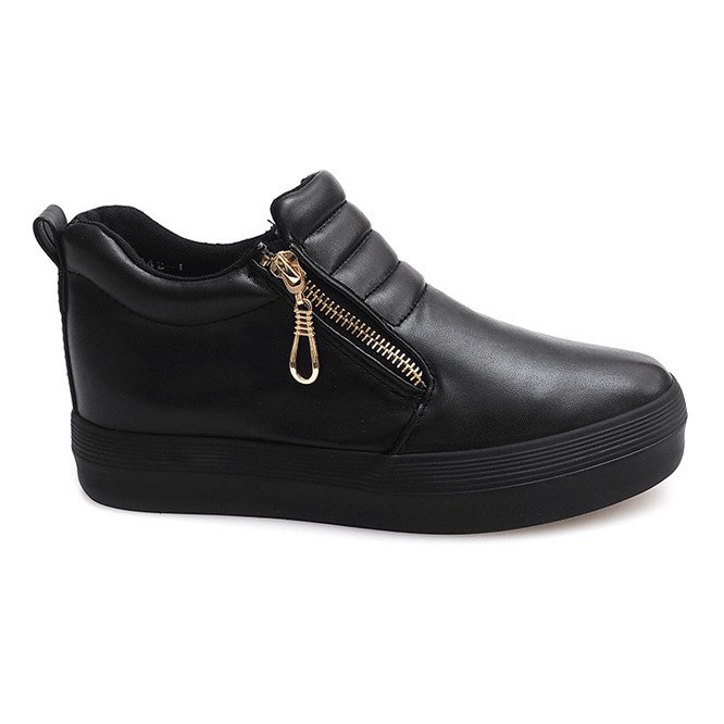 Tenisice s visokim klinom Creepers H42 Crna crno