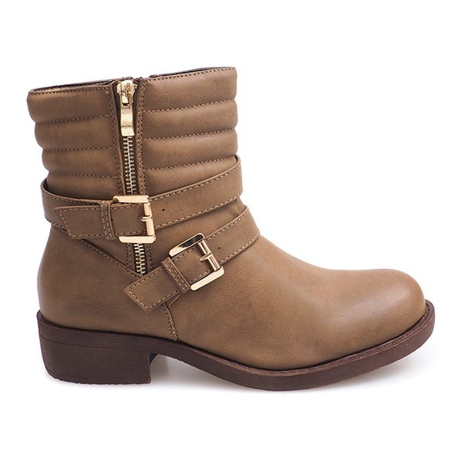 Tople čizme s Kalmrom 0728 Khaki raznobojna zelena