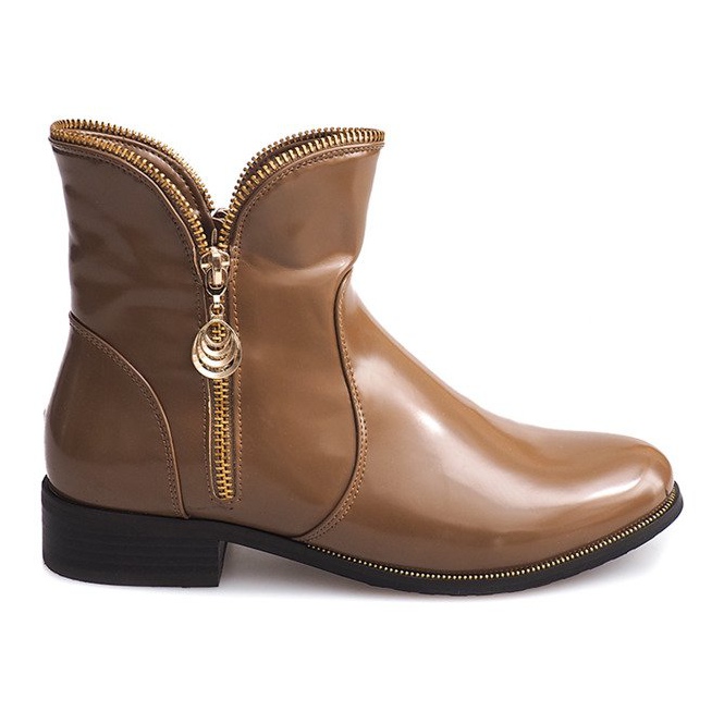 Lakirane i tople čizme QQ-47 Khaki raznobojna zelena