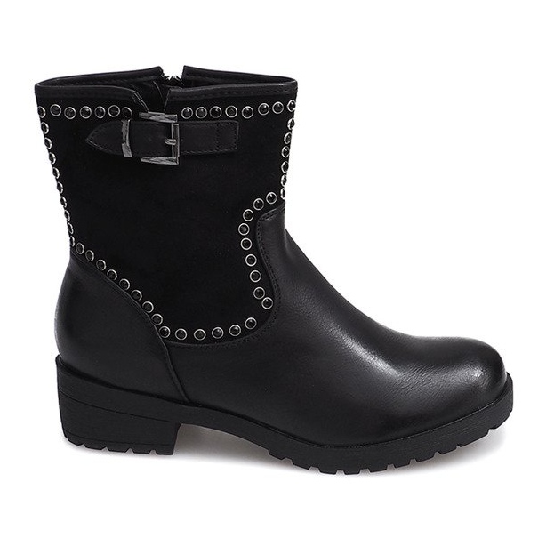 Motorizovane čizme sa klinovima 1640 crne crno