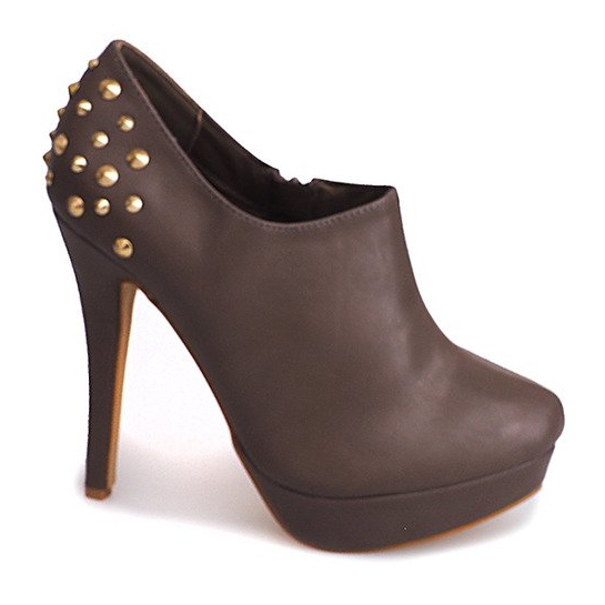 Elegantne čizme na visoku petu 8860P kaki