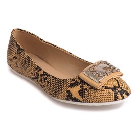 Balerine s mašnom LU17 Bež