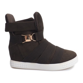 Tenisice na klin 669 maslina zelena