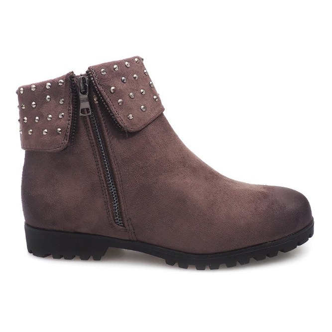 Čizme od antilopa 6100-PA Siva