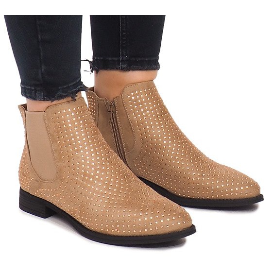 Čizme od antilopa Jodhpur 1510 Bež