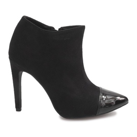 Čizme na antilop visokoj peti 1131-5 crne crna