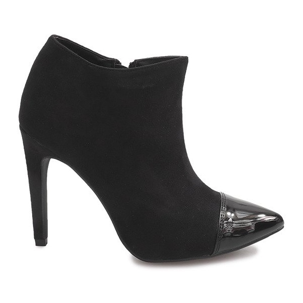 Čizme na antilop visokoj peti 1131-5 crne crno