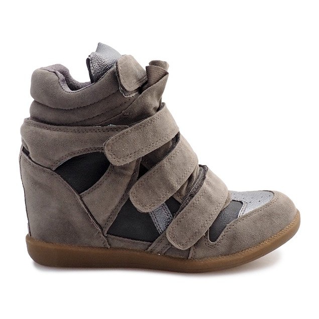 Tenisice na klin R9686 Siva