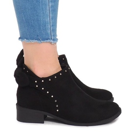 Čizme od antilopa s patentnim zatvaračem LL230 Crna