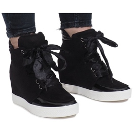 Crne Nathalie tenisice od antilopa crna