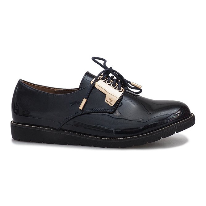 Tamnoplave lakirane cipele Rose mornarsko plava