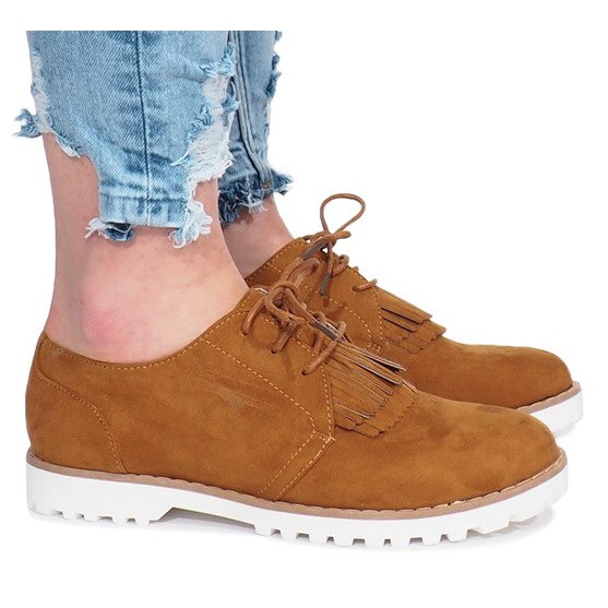 Natikače s devicama s drobljenim tvrdim rubovima smeđa