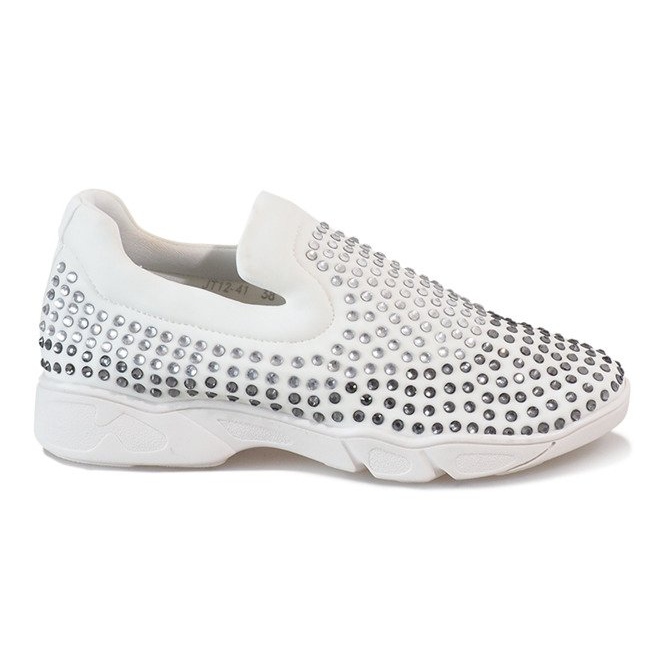 Bijele spot cipele ukrašene dijamantima JT12-41 bijela