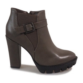 Khaki čizme na postu FP002 višebojan zelena