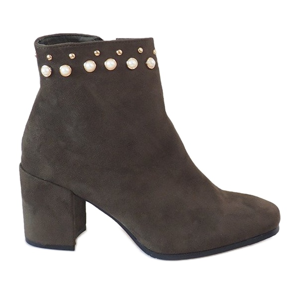 Ekstravagantne zelene gležnjače na postu X9079 raznobojna zelena