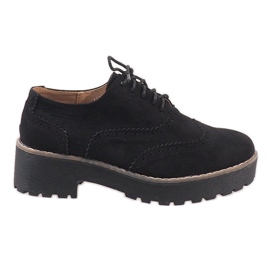 Crne jazz cipele s visokim potpeticama LL185 crna