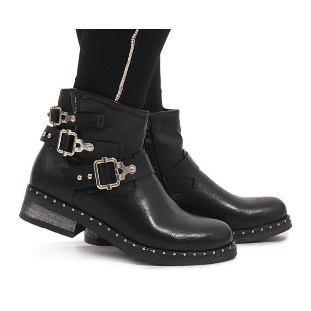 SDS Crne čizme od omota 7313-PA crno