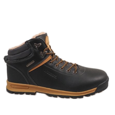 Crne izolirane čizme za snijeg M17097-2 crno