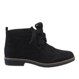 Crne čizme od antilopa QL-66 crna