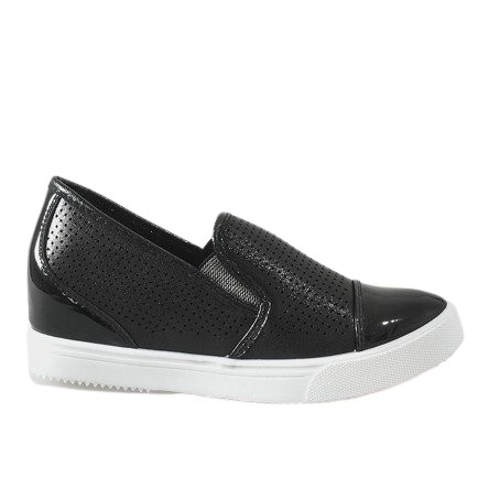 Crne tenisice na klin DD439-1 crno