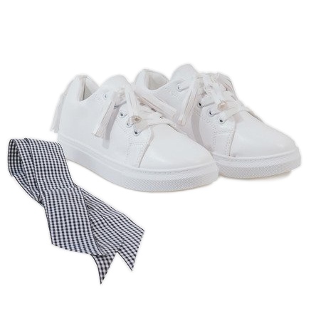 Bijele tenisice s resama HS713-9 bijela