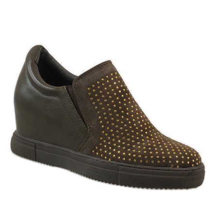 Zelene tenisice na klinu XW37005 zelena