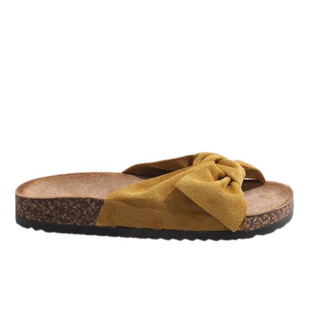 Žute papuče s mašnicom N-48 žuta boja