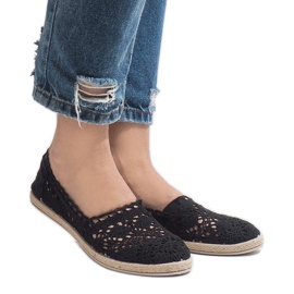 JX57P crne tenisice od čipke crna