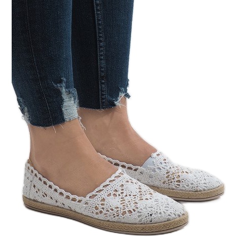 JX57P bijele tenisice od čipke bijela