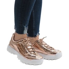 Modne sportske cipele šampanjac 82017 žuta boja